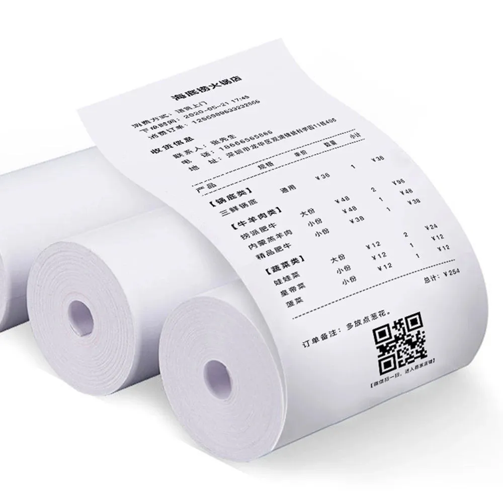 10 Rolls 57x25mm Thermal Paper for Kids Instant Print Camera - White Replacement Printing Paper Accessories