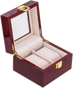 10 Slots Watch Boxes Organizer 12 Grids Wood 2 3 5 6 Slot Watches Holder Stand Case Jewelry Display Wooden Storage Gift Box (Color : D, Size : 6 slots) (D 2 slots)