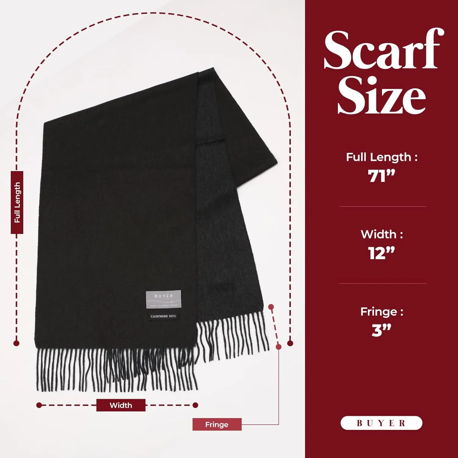 100% Pure Cashmere Reversible Scarf, Ultra Soft Cashmere from Inner Mongolia, Unisex Design, Cotton shawl, Linen Wrap