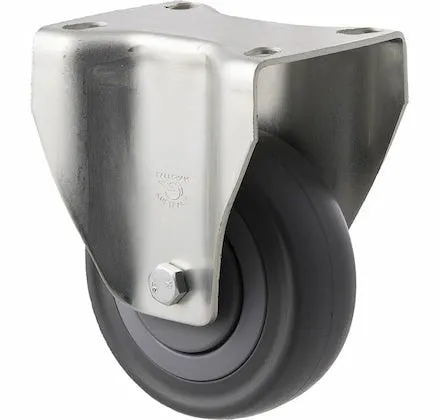 100mm Grey Rubber Wheel Castor - 140KG Rated