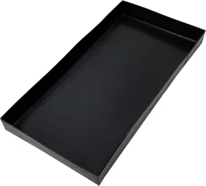 11" x 5.5" Black Rectangular PTFE Oven Basket for High-Speed Ovens and Pellet Smokers