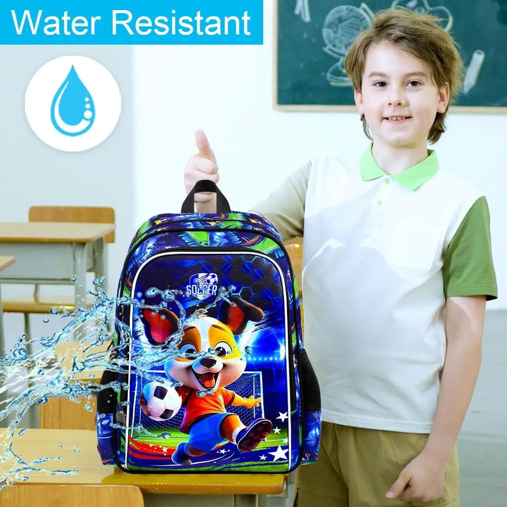 16" Backpack for Girls Boys 4-8, 3Pcs Kids Bookbag Set with Lunch Box, School Bag for Preschool Kindergarten