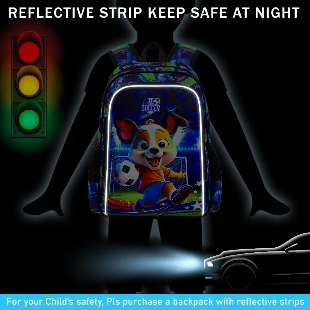 16" Backpack for Girls Boys 4-8, 3Pcs Kids Bookbag Set with Lunch Box, School Bag for Preschool Kindergarten