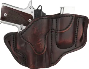 1791 Gunleather G43 Holster, OWB Leather Gun and Mag Holster for Belts. Compatible with Glock 43, Ruger LC9, SR22, Kimber Micro, Hellcat OSP and Others.