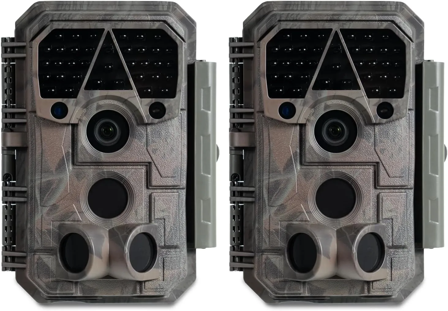 2 Pack Trail Camera P70, 64MP 1296p, No-Glow IR Night Vision, Motion Activated, Waterproof, Game Camera