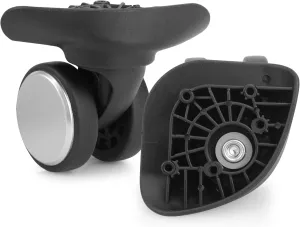 2-Pcs Luggage Wheels Replacement, Double-Row 360 Degree Wheels for DIY Repair, Mute Suitcase Casters for Travel, A137