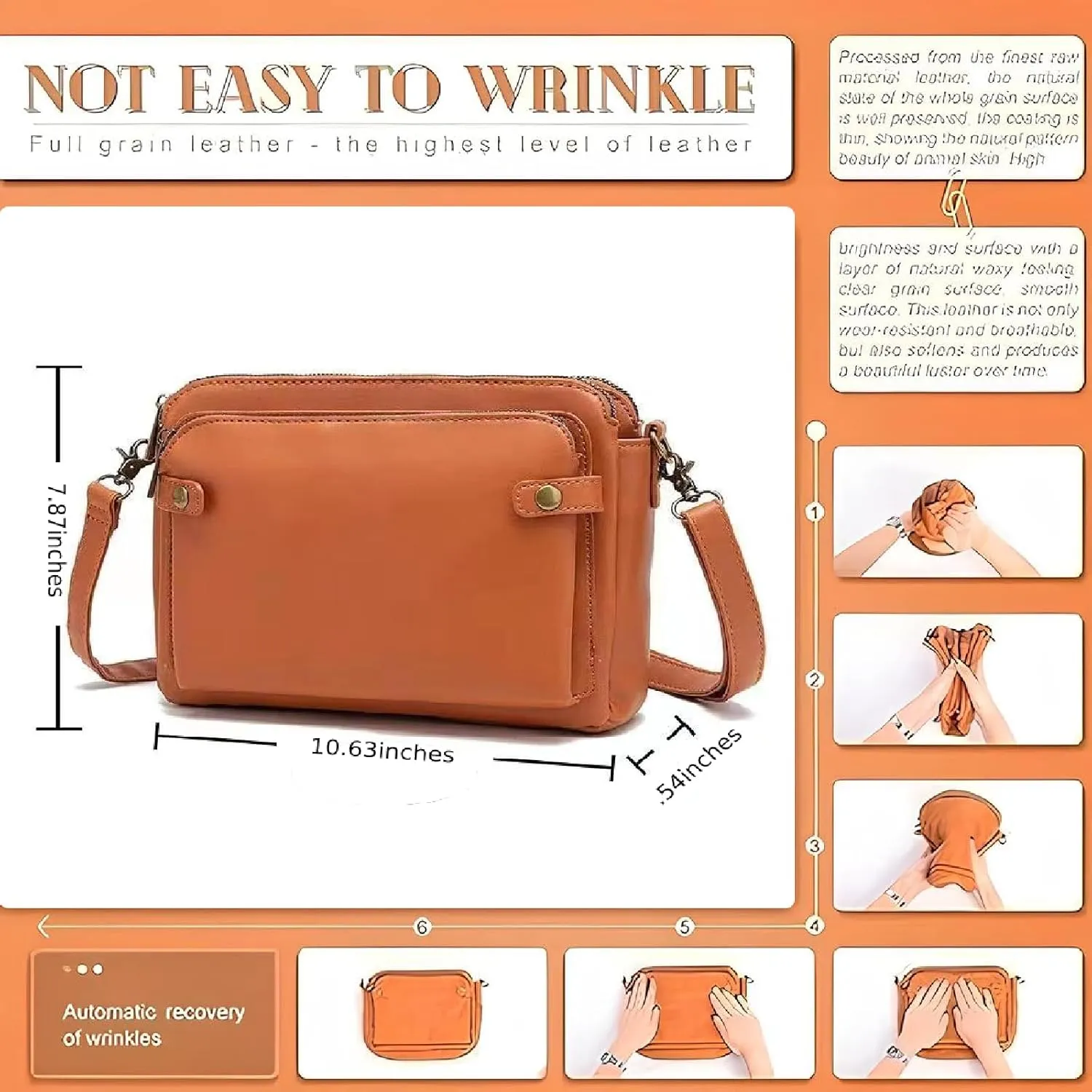 2023 New Crossbody Leather Shoulder Bag And Clutch Bag, Pu Leather Shoulder Bag, Wallet With Built-In Multiple Compartments