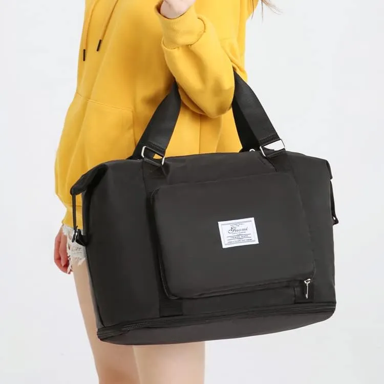 2025 new travel bag, sports and fitness, large-capacity expandable folding bag for production (Grey)