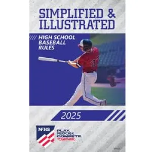 2025 NFHS Baseball Simplified & Illustrated Book | National Federation High School | Paperback Paperback – December 21, 2024