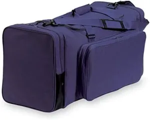 20" Blank Sports Duffle Bag Gym Bag Travel Duffel With Adjustable Strap and Removal Front Compartment (Purple)