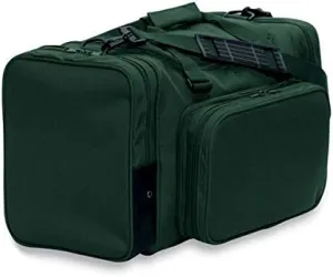 22" Blank Sports Duffle Bag Gym Bag Travel Duffel With Adjustable Strap and Removal Front Compartment (Dark Green)