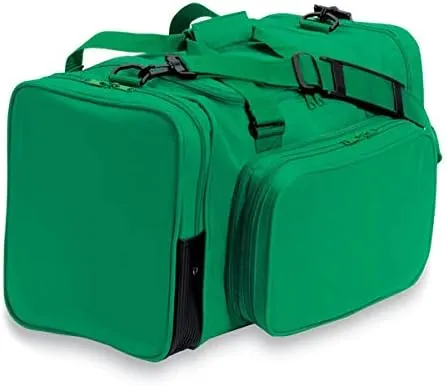 27" Blank Sports Duffle Bag Gym Bag Travel Duffel With Adjustable Strap and Removal Front Compartment (Kelly Green)