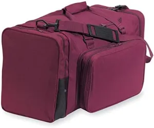 27" Blank Sports Duffle Bag Gym Bag Travel Duffel With Adjustable Strap and Removal Front Compartment (Maroon)