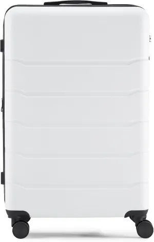 28 Inch Luggage Suitcase with TSA Lock, Hard Shell Rolling Suitcase with Spinner Wheels, Expandable Lightweight Luggage, White