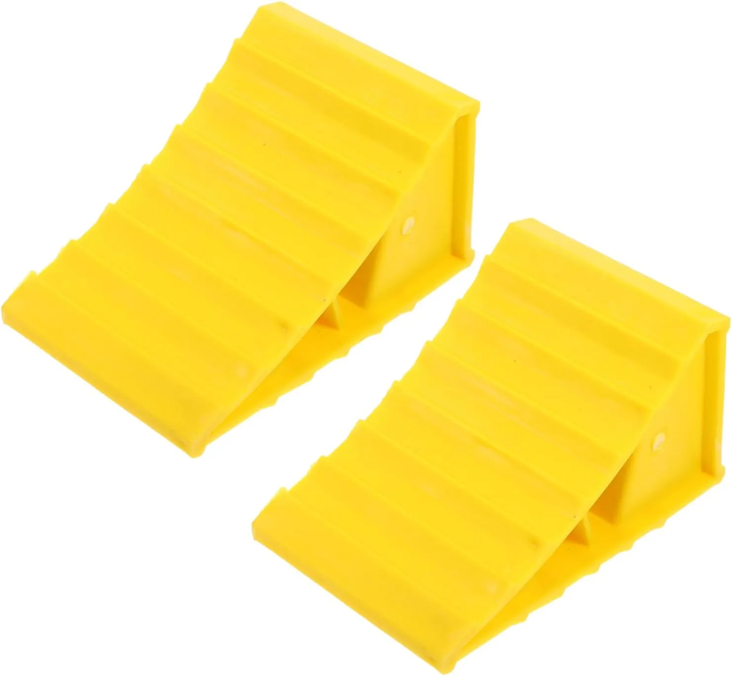 2Pcs Wheel Chocks Heavy Duty Stabilizer Wedge for Trailers and Trucks Durable Tire Protectors for Caravans for Safe Parking and Stabilization