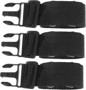 3 Pcs Strap Wheel Straps Black for Elderly Patients Adjustable Shoulder for Comfort Protection