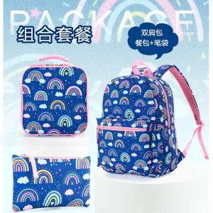 3-Piece Kids’ School Backpack Set – Large Capacity
