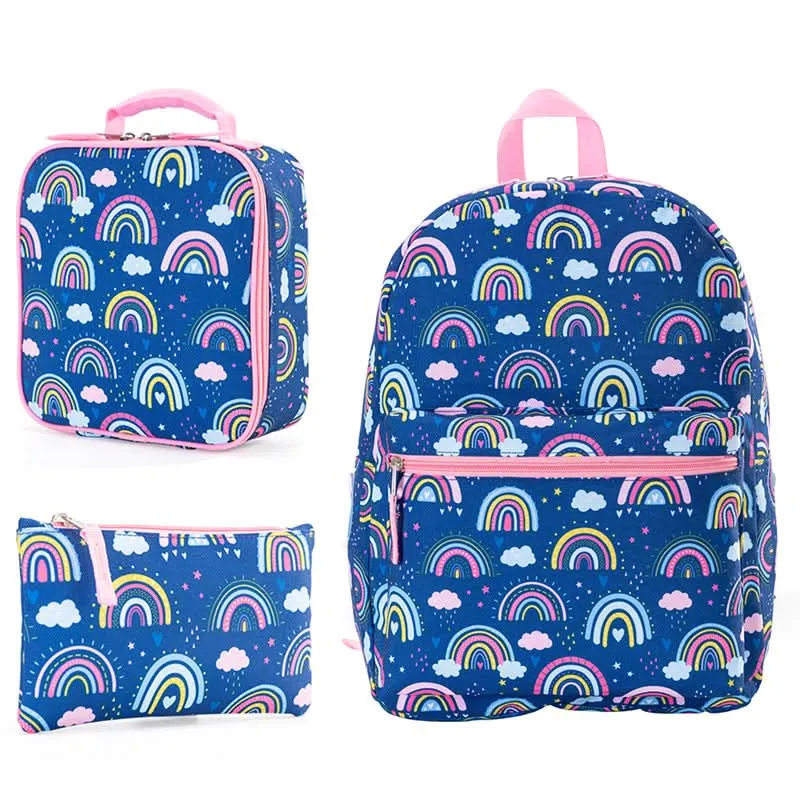 3-Piece Kids’ School Backpack Set – Large Capacity