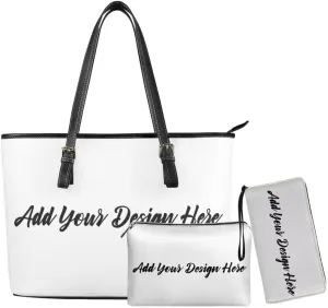 3PCS Tote Handbag Wallet for Women Ladies,Small Handbag and Wallet Set,Travel Handbag and Wallet All in One