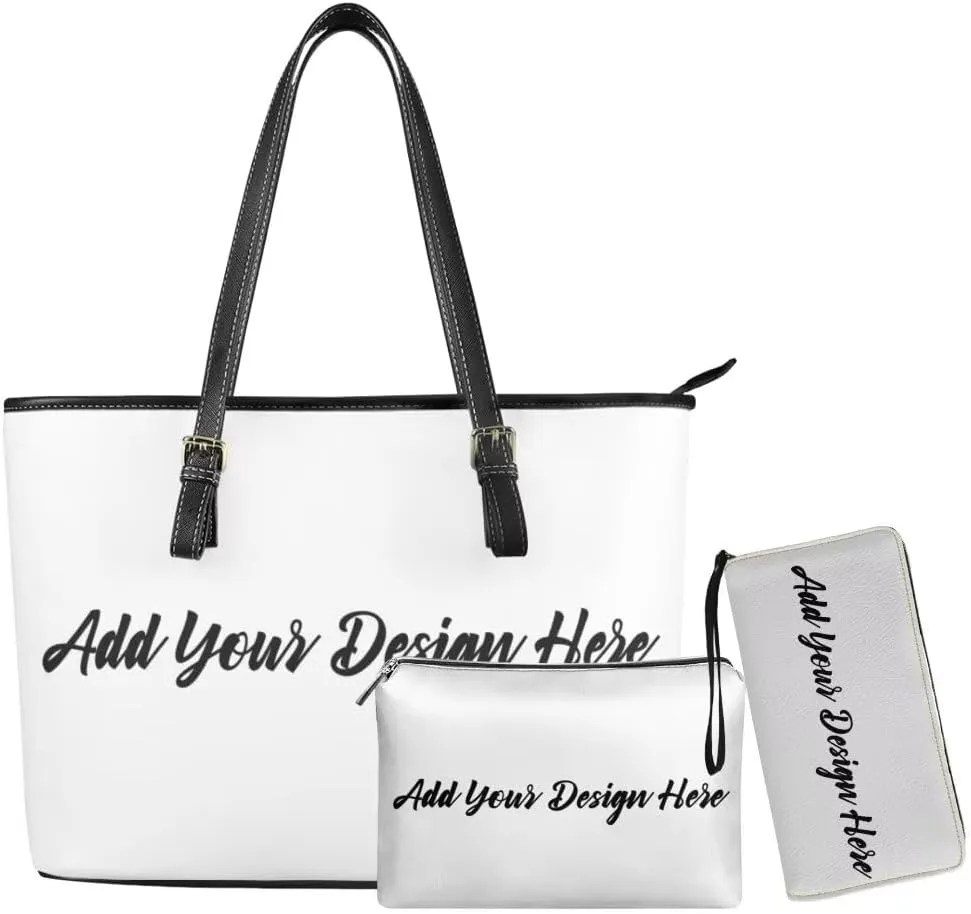 3PCS Tote Handbag Wallet for Women Ladies,Small Handbag and Wallet Set,Travel Handbag and Wallet All in One