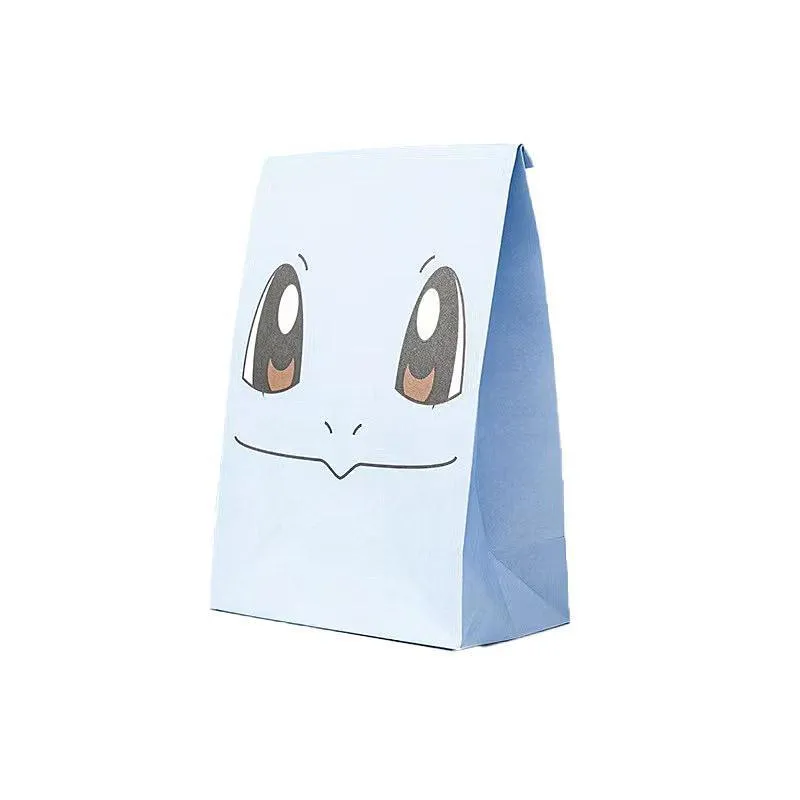 40 PCS Cartoon Gift Paper Bag White Kraft Paper AU