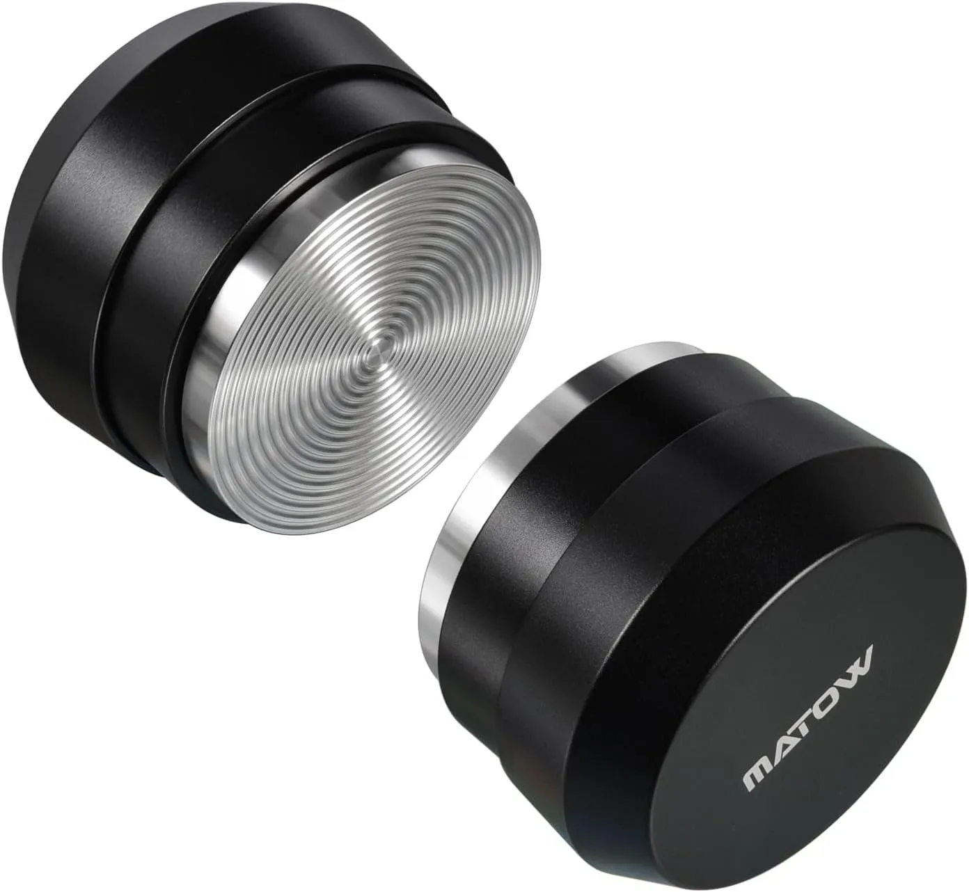 58.5mm Palm Tamper, Espresso 30lbs Clibrated Spring Loaded Puck Tamper with Stainless Steel Ripple Base, Barista Coffee Hand Leveler Tamper Fits 58mm Portafilter