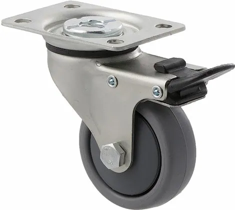 65mm Thermoplastic Light Duty Castor - 50KG Rated