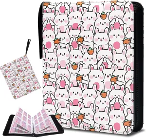 900 Pockets Card Binder, HYNANCE 9-Pockets Trading Card Binder with 50 Removable Sleeves and Zipper for Boys and Girls Organized