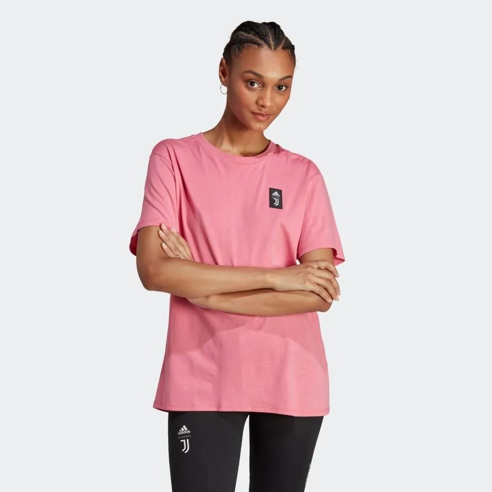 adidas Juventus Turin Womens Soccer Tee, Rose Tone