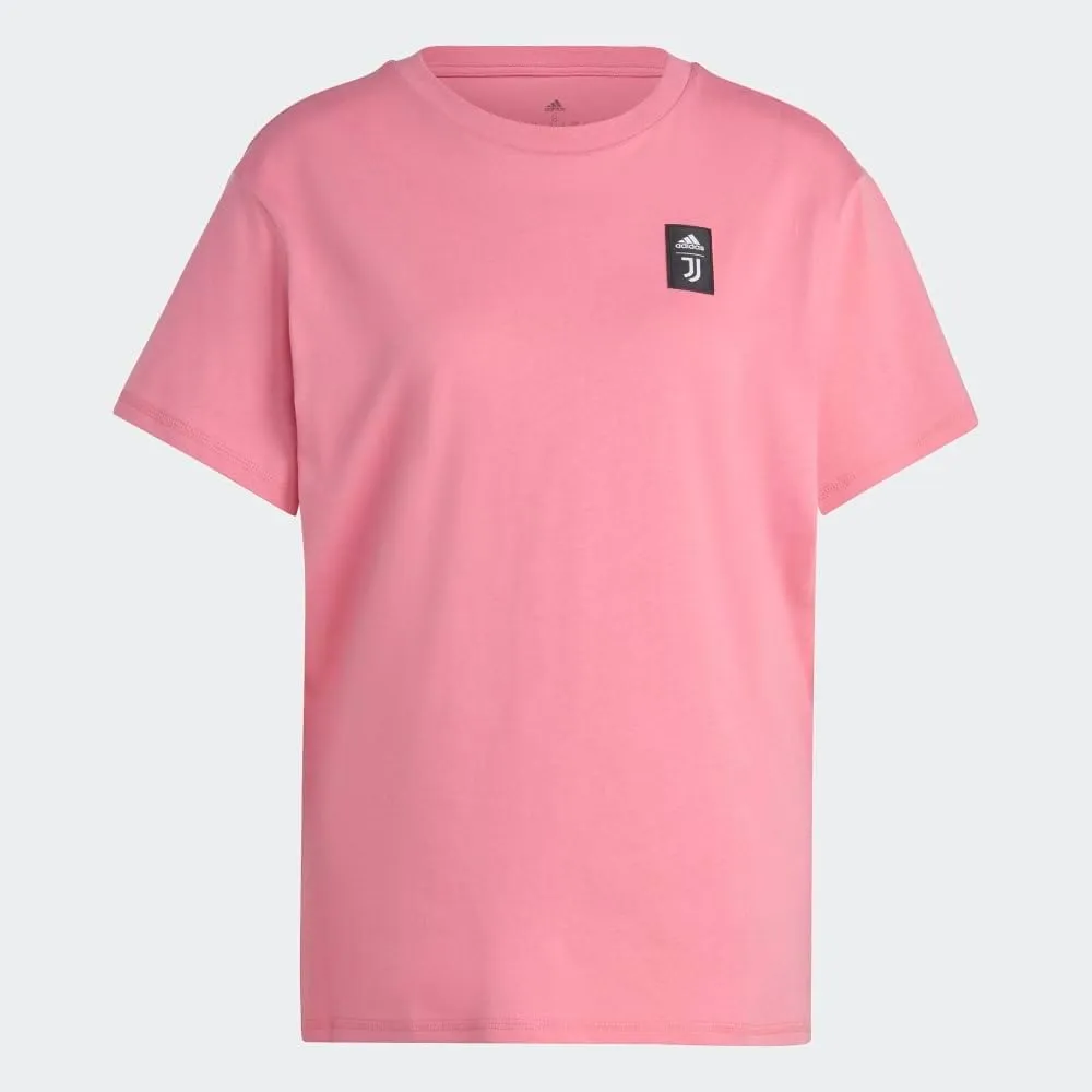 adidas Juventus Turin Womens Soccer Tee, Rose Tone