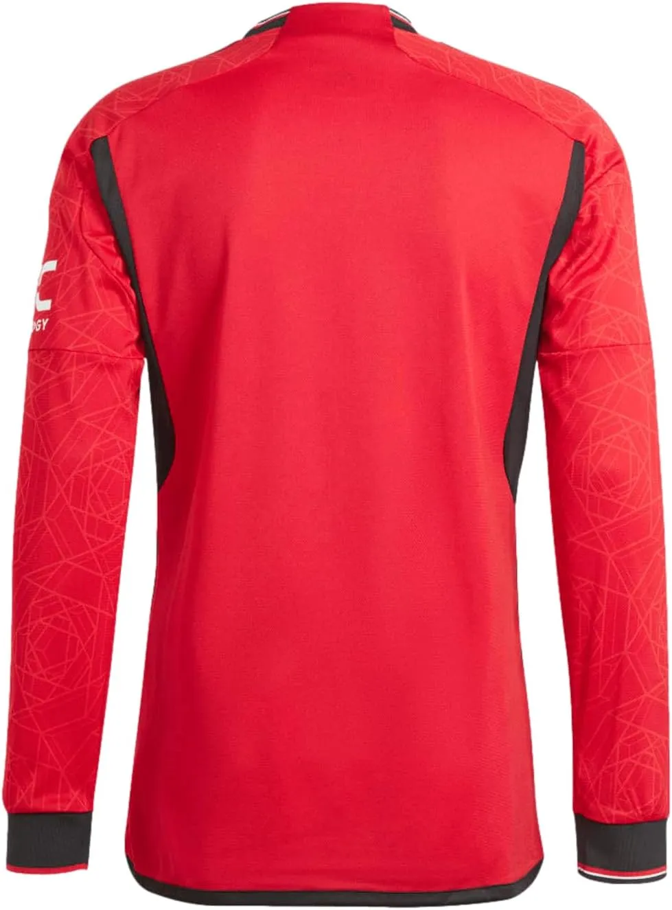 adidas Men's Soccer Manchester United 23/24 Long Sleeve Home Jersey - Unique Design, Comfortable Fit