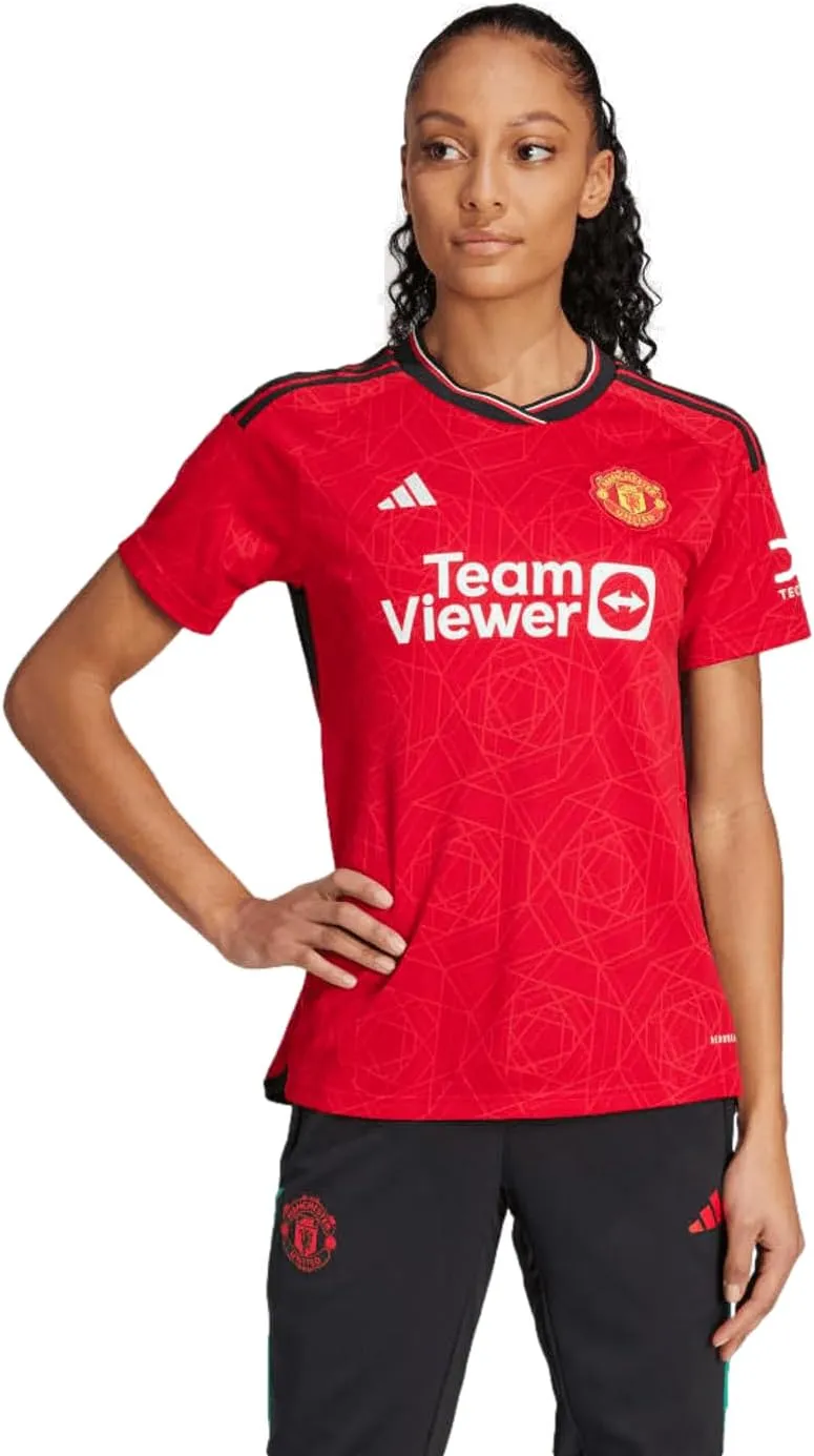 adidas Women's Soccer Manchester United 23/24 Home Jersey - Authentic Design with Cooling Heat.RDY Technology