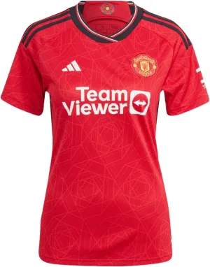 adidas Women's Soccer Manchester United 23/24 Home Jersey - Authentic Design with Cooling Heat.RDY Technology