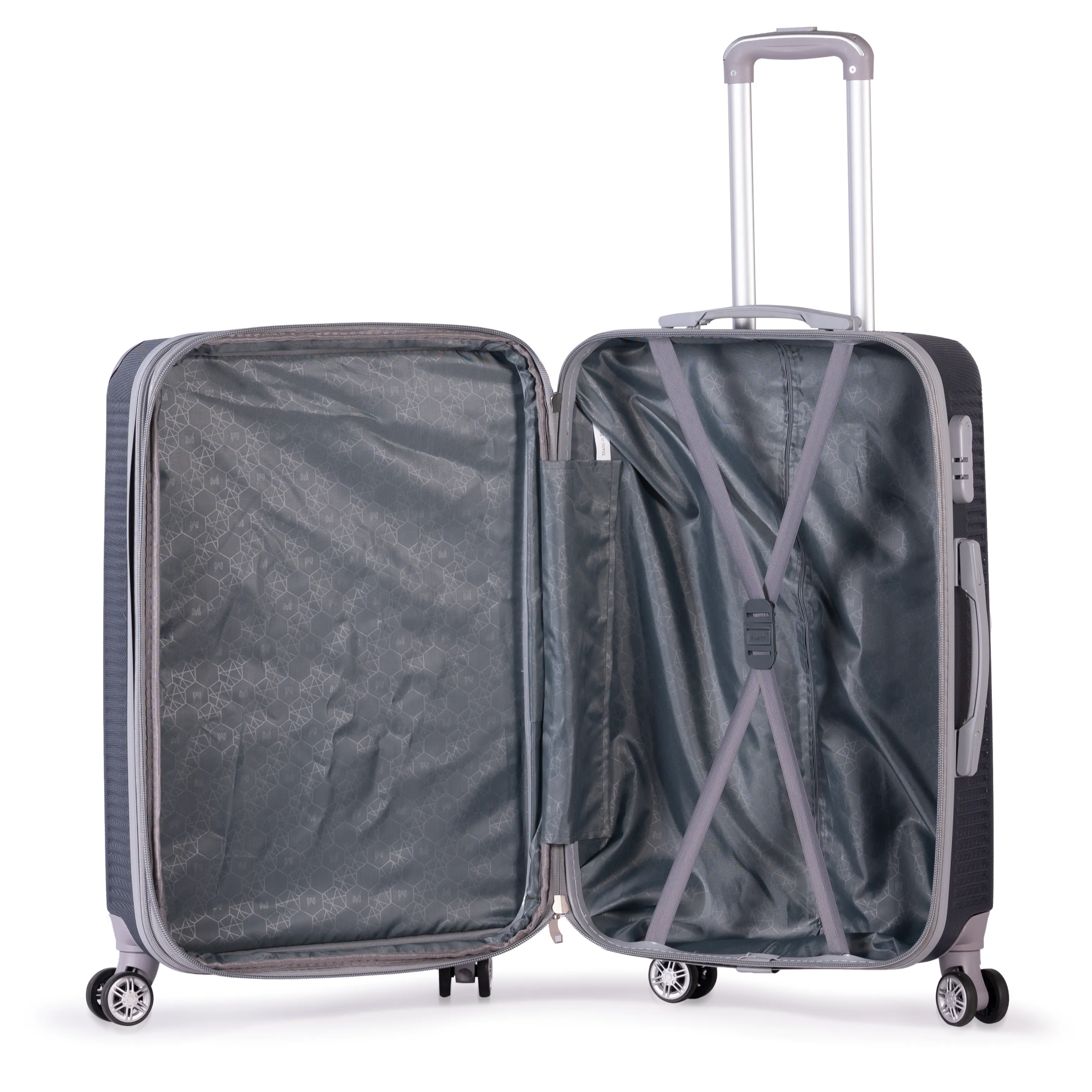 ALCTRAZ -Complete Luggage Set 3 Piece -ABS(Blue)