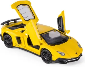 Alloy Collectible Lamborghini Toy Vehicle Pull Back Die-Cast Car Model with Lights and Sound