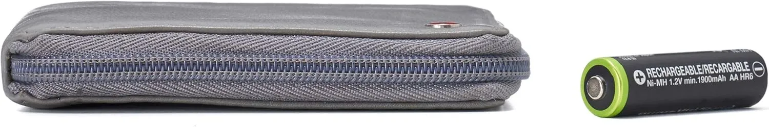 Alpine Swiss Logan Zipper Bifold Wallet For Men or Women RFID Safe Comes in a Gift Box