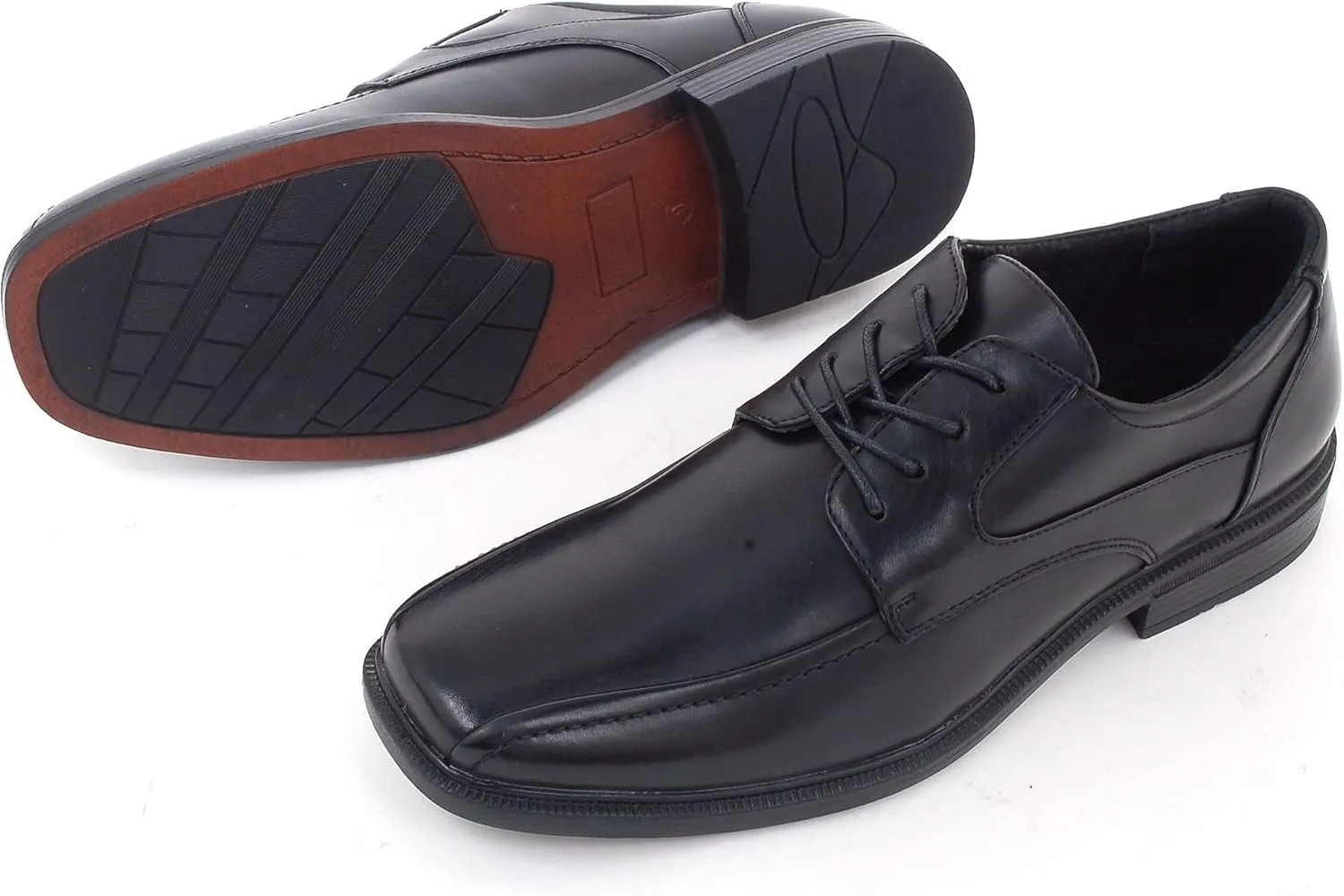 Alpine Swiss Mens Dress Shoes Leather Lined Lace up Oxfords Baseball Stitched