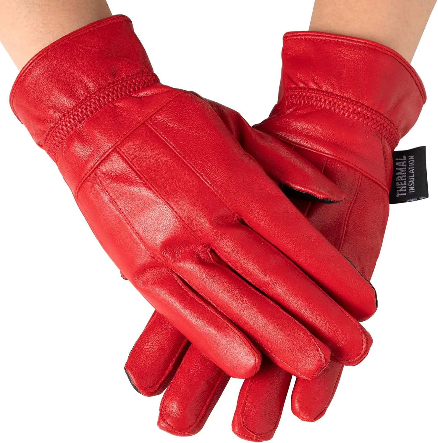 Alpine Swiss Womens Touch Screen Gloves Leather Phone Texting Glove Thermal Warm