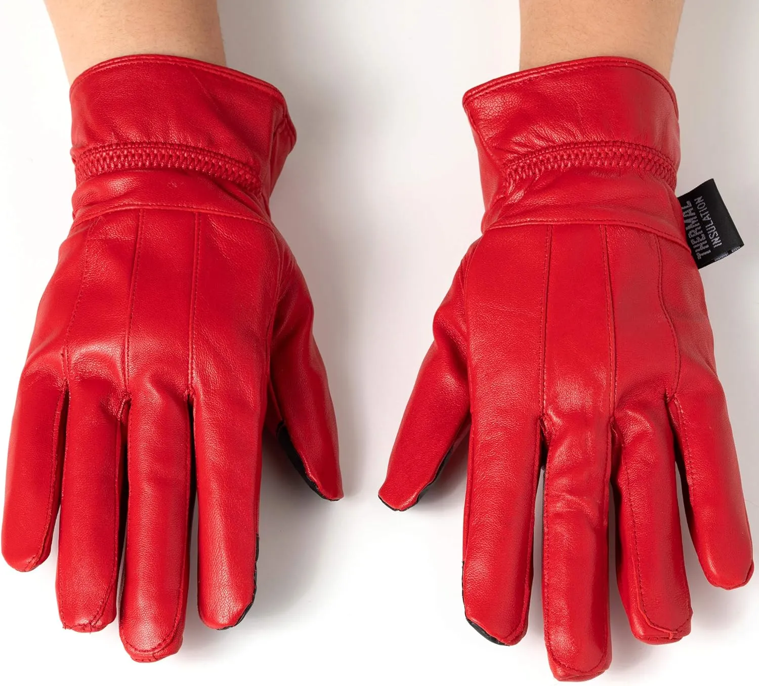 Alpine Swiss Womens Touch Screen Gloves Leather Phone Texting Glove Thermal Warm