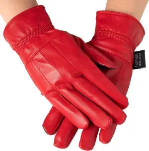 Alpine Swiss Womens Touch Screen Gloves Leather Phone Texting Glove Thermal Warm