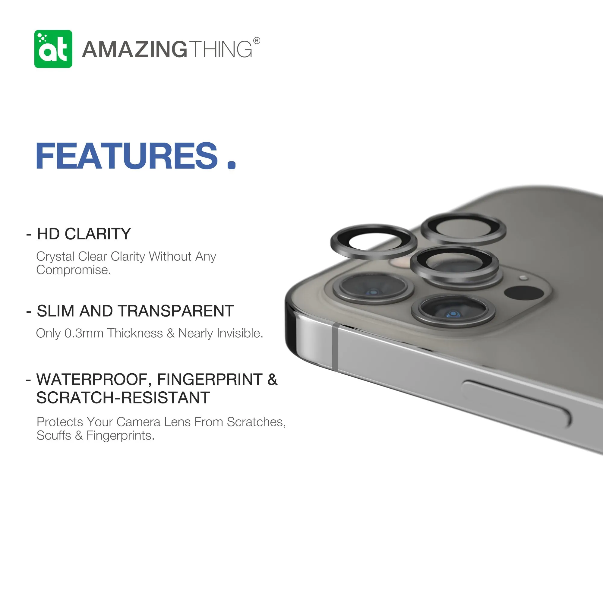 Amazing Thing iPhone 12 PRO Camera Lens Protector SUPREME AR