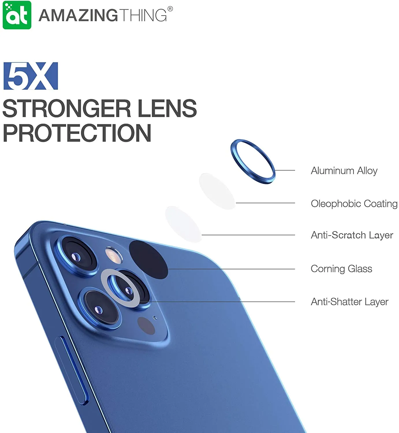 Amazing Thing iPhone 12 PRO Camera Lens Protector SUPREME AR