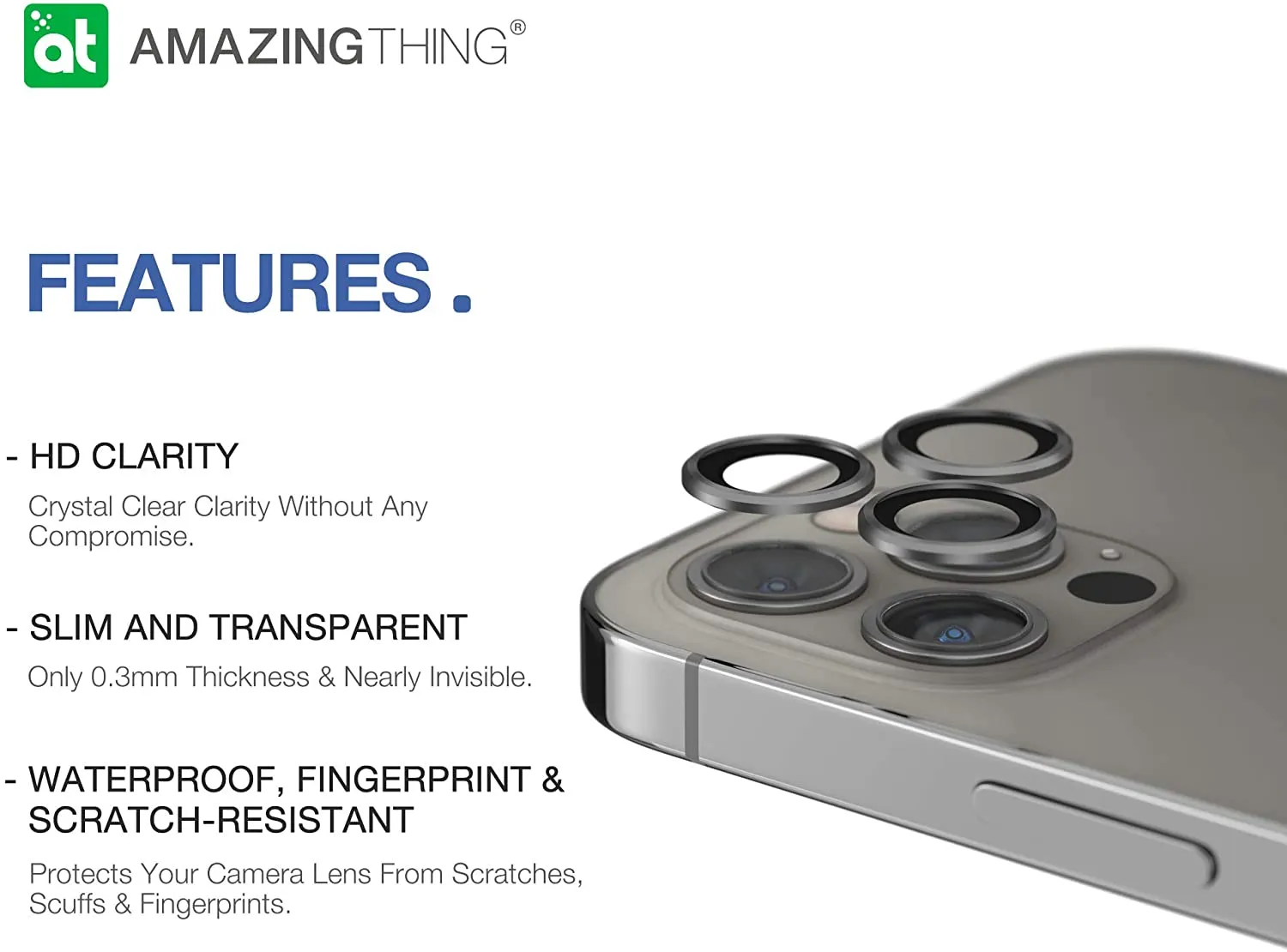 Amazing Thing iPhone 13 Pro MAX Camera Lens Protector Supreme AR Lens