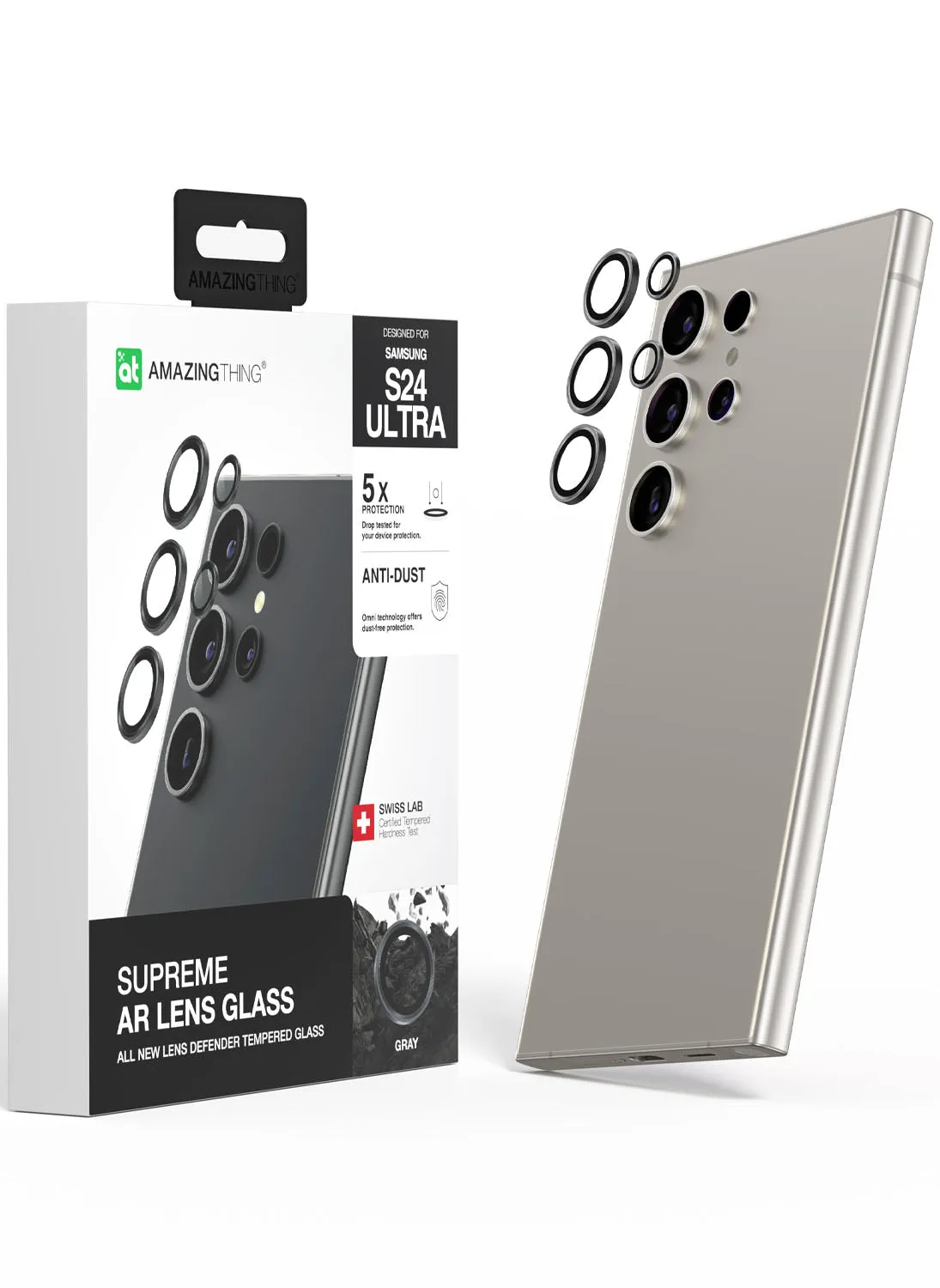 Amazing Thing Samsung Galaxy S24 ULTRA Camera Lens Protector SUPREME AR Lens