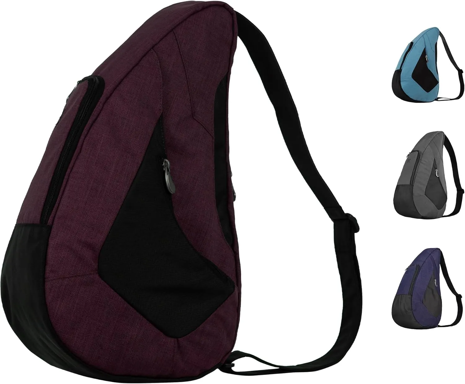 AmeriBag 19" Crossbody Sling Traveler Healthy Back Bag (Burgundy)
