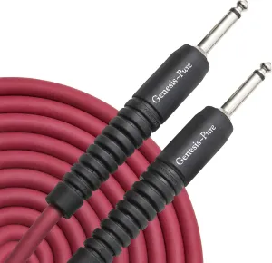 Analysis Plus Stage Red Genesis Pure Instrument Cable 20ft Straight to Straight