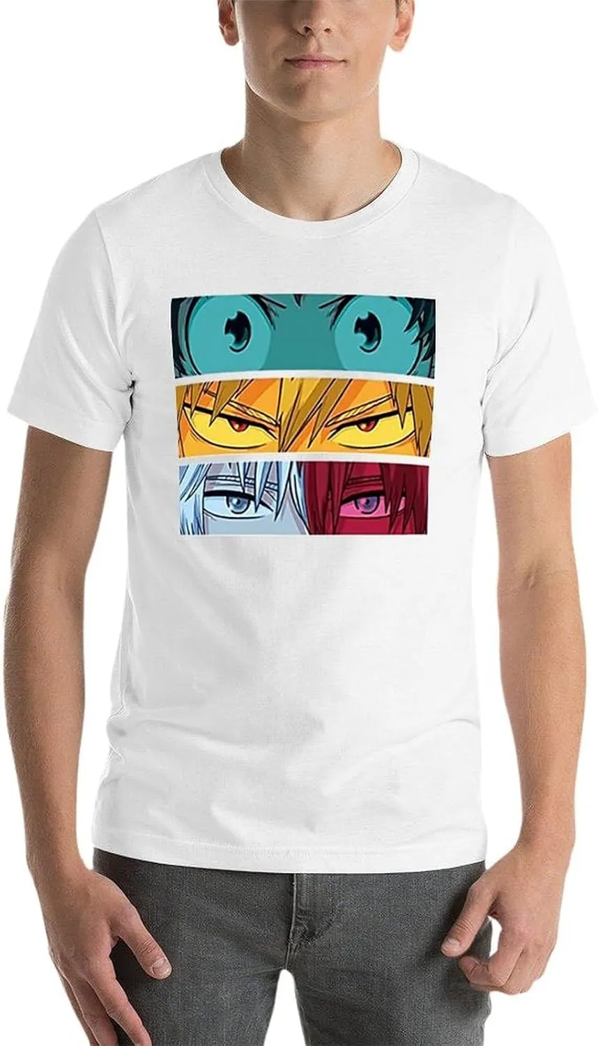 Anime Style Hero School Graphic T-Shirt for Men and Women, Cool Superpower Academy Tee, Japanese Cartoon Shirt