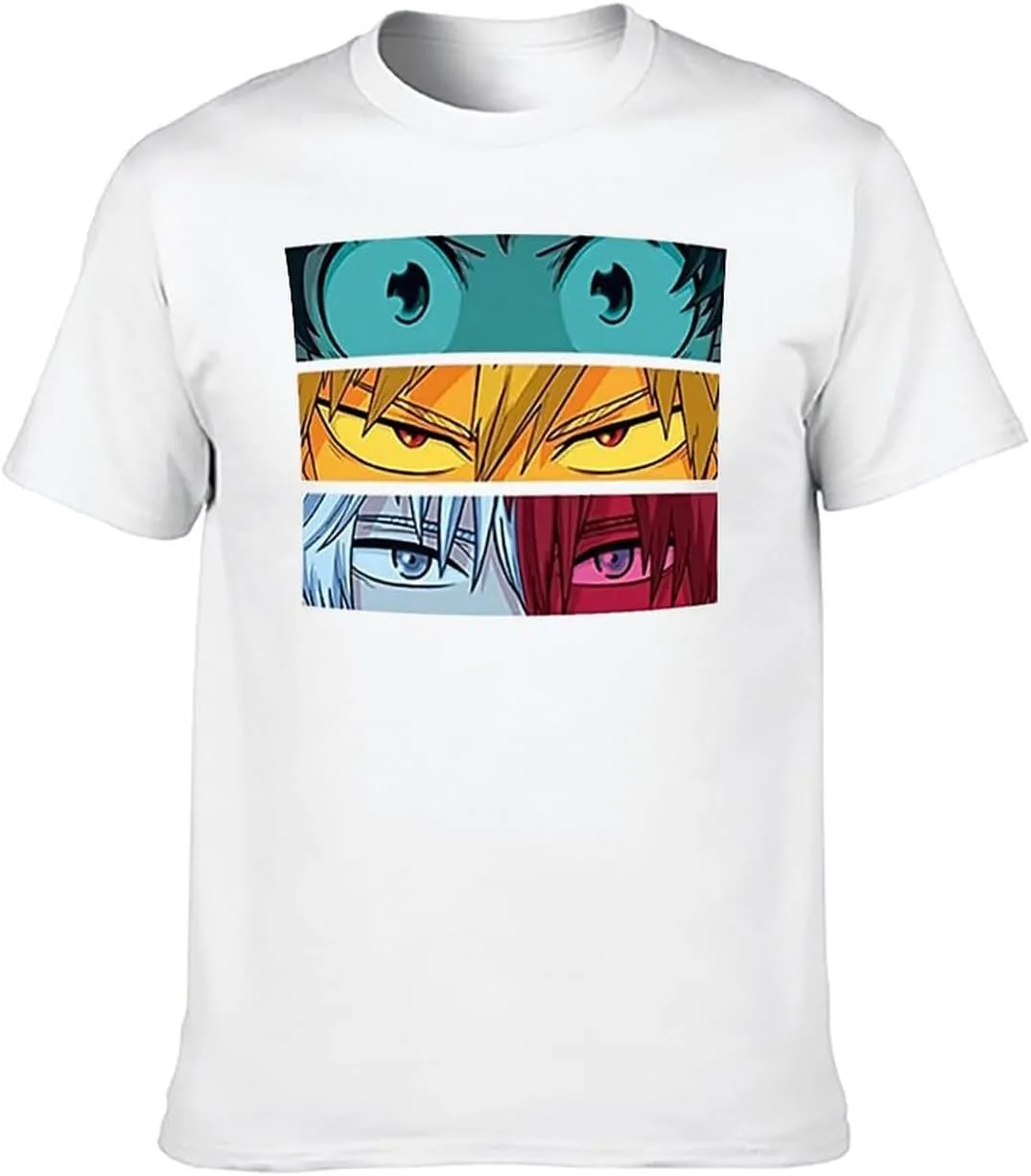 Anime Style Hero School Graphic T-Shirt for Men and Women, Cool Superpower Academy Tee, Japanese Cartoon Shirt