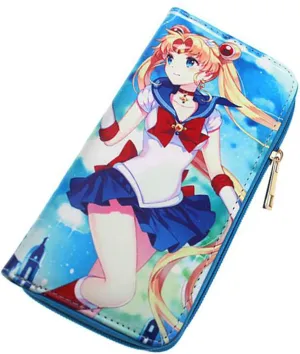 Anime Wallet Zipper Long Clutch Bag Credit Card Holder Artificial Leather Purse with Coin Pocket 3