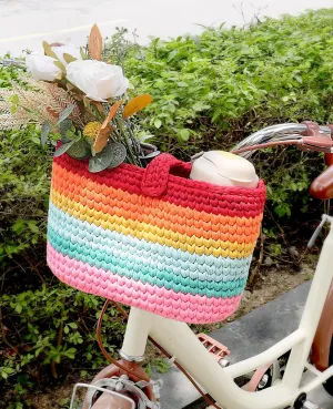 ANZOME Girl Bike Basket - Fun Bike Handlebar Bag for Young Riders and Stylish Moms